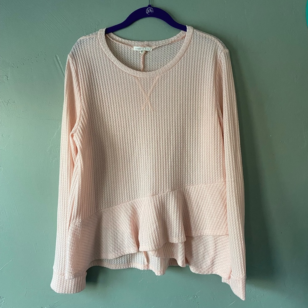 Copper Key, light pink long sleeve too, size XL